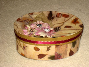 Flower Decoupage Box