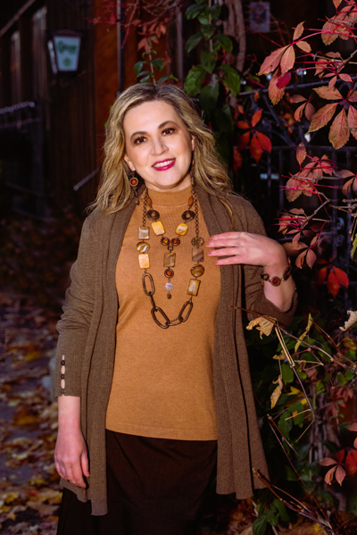 Autumn Geometry jewellery set