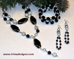 Black & White Dream jewellery set