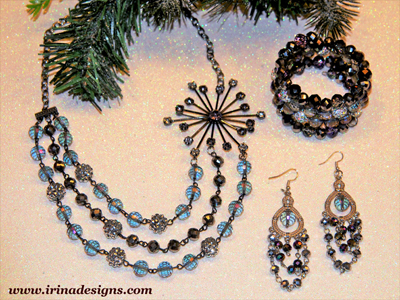 Evening star jewellery set