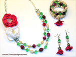 Fuschia Dream jewellery set