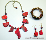 Fuscia Dream jewellery set