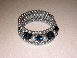 Royal Blue Flower Bracelet