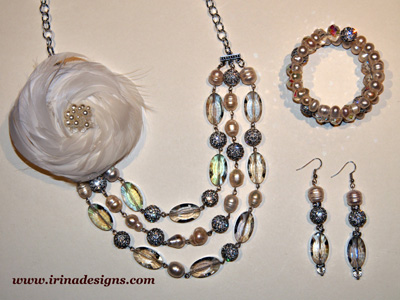 Silver Elegance jewellery set