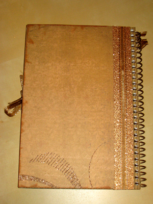 Love & Glitter Journal Back