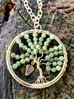 Peridot Tree of Life Pendant